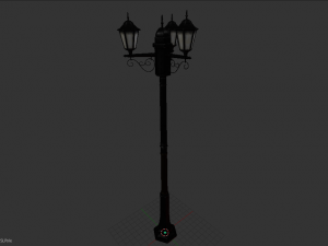 street lamp low-poly 3D मॉडल