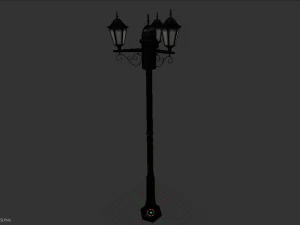 street lamp low-poly 3D Model