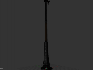 street lamp low-poly 3D मॉडल