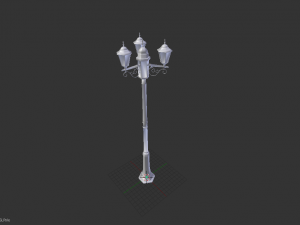 street lamp low-poly 3D मॉडल