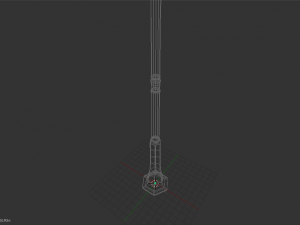 street lamp low-poly 3D मॉडल