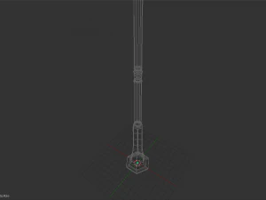 street lamp low-poly 3D Model