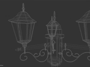 street lamp low-poly 3D Model