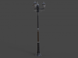 street lamp low-poly 3D मॉडल