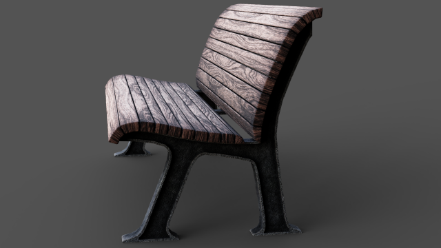 park bench 3D मॉडल .c4d .max .obj .3ds .fbx .stl .blend 