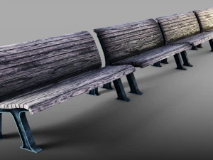 park bench 3D Model