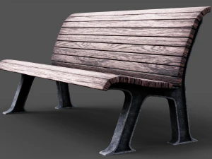 park bench 3D Model