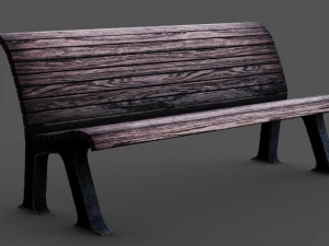 park bench 3D Model
