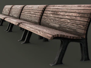 park bench 3D Model