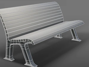 park bench 3D Model