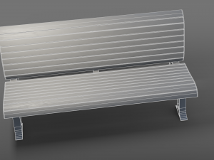 park bench 3D मॉडल