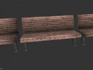 park bench 3D Model