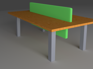 office table 3D Model