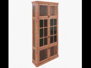 rak buku furnitur klasik Model 3D