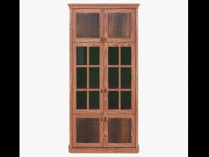 furniture classic bookcase Modello 3D