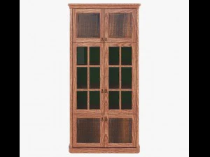 furniture classic bookcase 3D Model