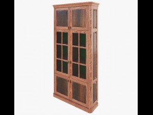 furniture classic bookcase Modello 3D