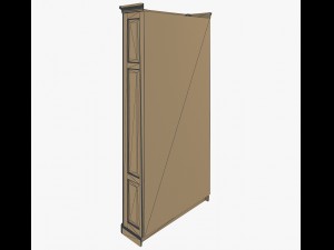 furniture classic bookcase Modello 3D