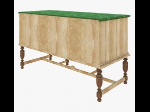 chest of drawers by gothic style 3D Model