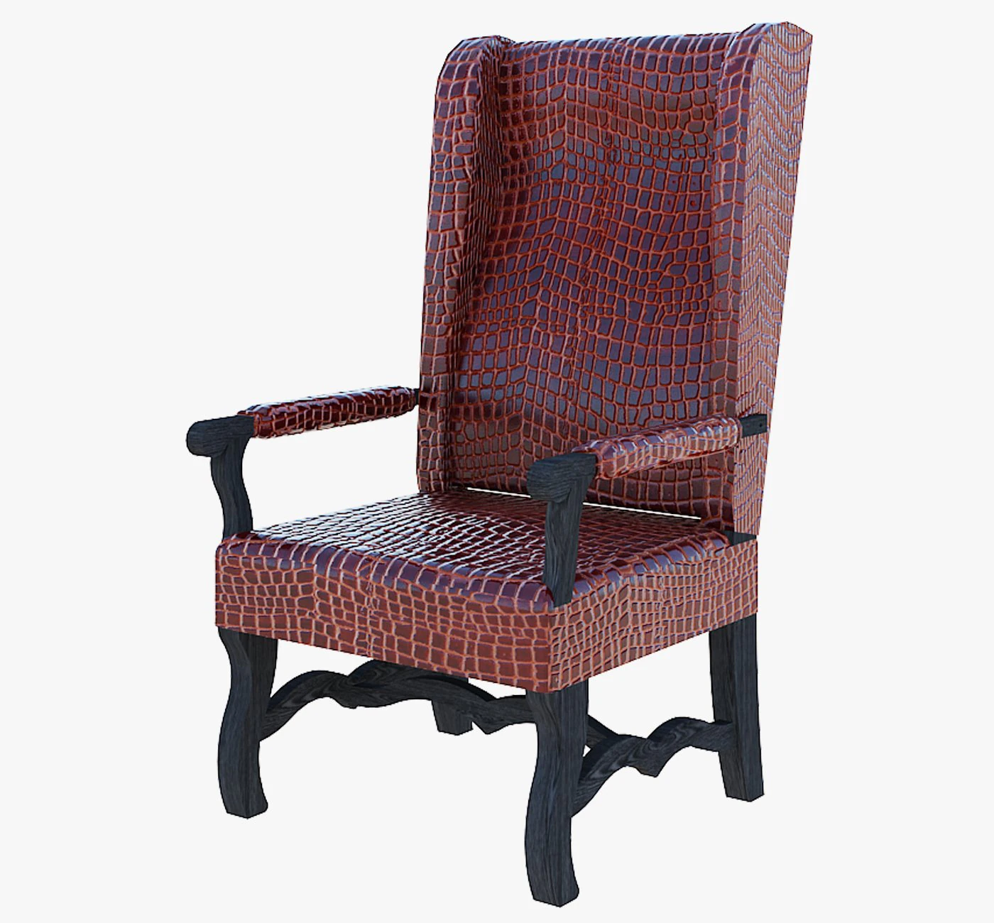 furniture leather arm chair 3D Model .c4d .max .obj .3ds .fbx .stl .blend