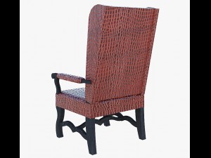furniture leather arm chair 3Dモデル