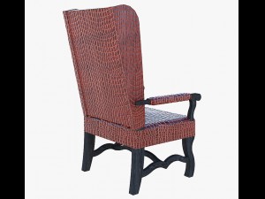furniture leather arm chair 3Dモデル