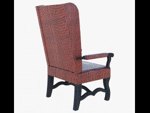 furniture leather arm chair 3D Model