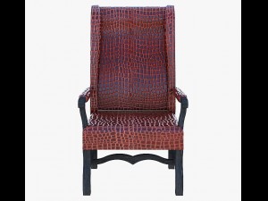 furniture leather arm chair 3Dモデル