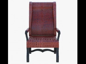 furniture leather arm chair 3D Model