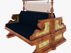 furniture 2 side lleather sofa for hall and restaurant Modello 3D