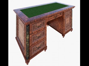 luxury writing table 3D 모델