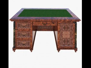 luxury writing table 3D Model