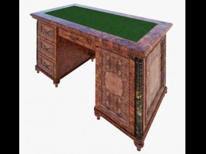 luxury writing table 3D Model