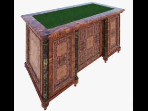luxury writing table 3D Model