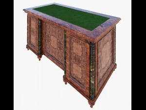 luxury writing table 3D Model