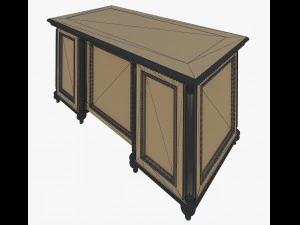 luxury writing table 3D Model