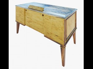 furniture classic writing table 3D Model