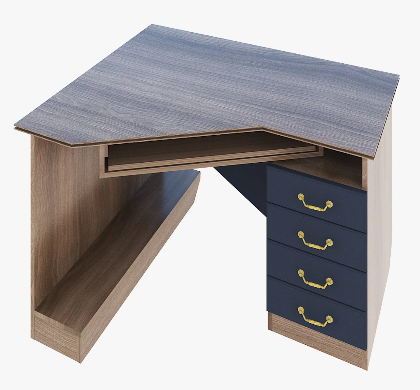 furniture computer table 3D Model .c4d .max .obj .3ds .fbx .stl .blend 
