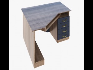 furniture computer table 3D मॉडल