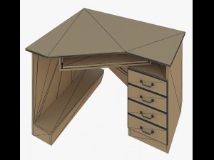 furniture computer table 3D मॉडल
