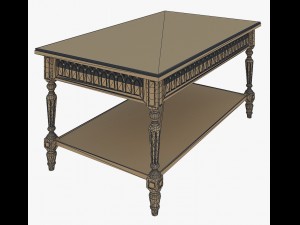 furniture gotic coffee table Model 3D