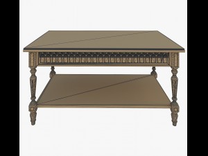 furniture gotic coffee table Model 3D