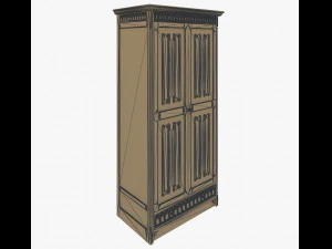 wardrobe by gotic style 3D Model