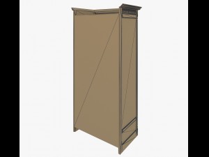 wardrobe by gotic style Model 3D