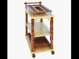 serving trolley 3D मॉडल