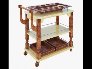 serving trolley 3D Model