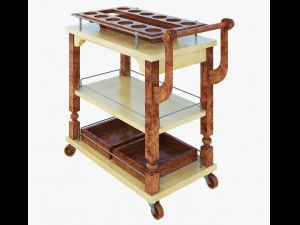serving trolley 3D Model