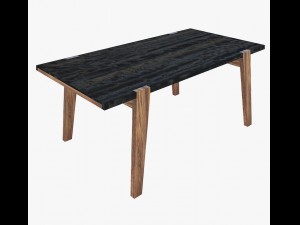furniture antiquarian dining table 3D 모델