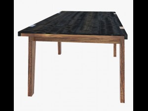 furniture antiquarian dining table Modelo 3D