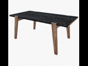 furniture antiquarian dining table Modelo 3D